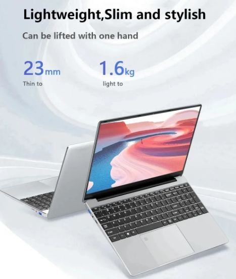 Laptop da 15,6" Intel Core i7 8500Y Windows 11 Pro Sblocco impronta digitale 16 GB RAM