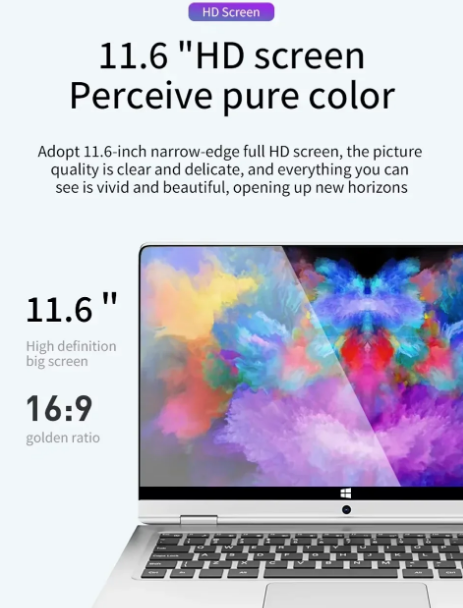Laptop touch screen da 11,6 pollici 2 in 1 Intel i7 8500Y Windows 11 Pro Computer 8 GB DDR4 512 GB 1 TB 2 TB SSD