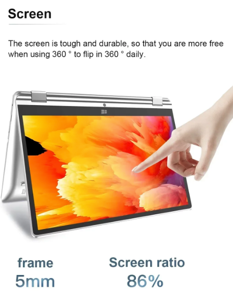 Laptop touch screen da 11,6 pollici 2 in 1 Intel i7 8500Y Windows 11 Pro Computer 8 GB DDR4 512 GB 1 TB 2 TB SSD