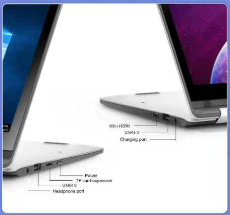 Laptop touch screen da 11,6 pollici 2 in 1 Intel i7 8500Y Windows 11 Pro Computer 8 GB DDR4 512 GB 1 TB 2 TB SSD