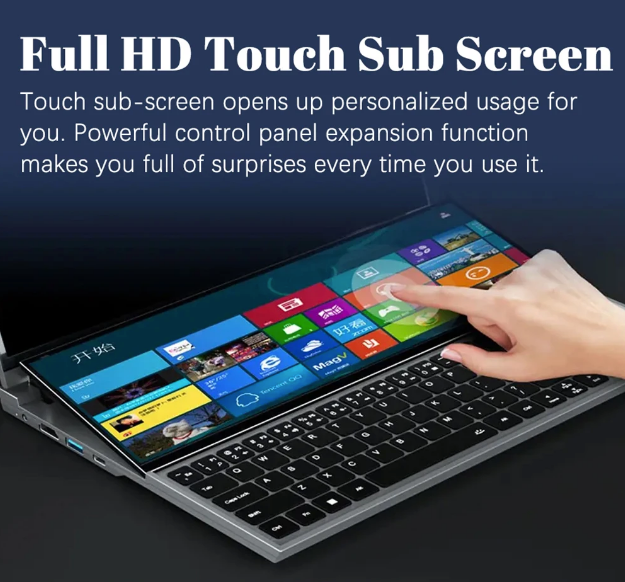 Notebook a doppio schermo LCD touch da 16 pollici 8, 16, 32 GB RAM e 512 GB, 1 TB e 2 TB SSD, Intel I7 9a generazione 6 core
