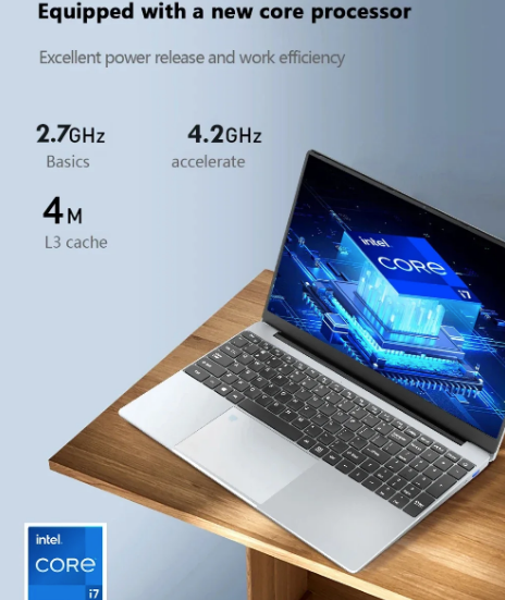 Laptop da 15,6" Intel Core I7 8500Y 16GB RAM 1TB SSD Notebook 1920*1080 Display HD Windows 11 Pro